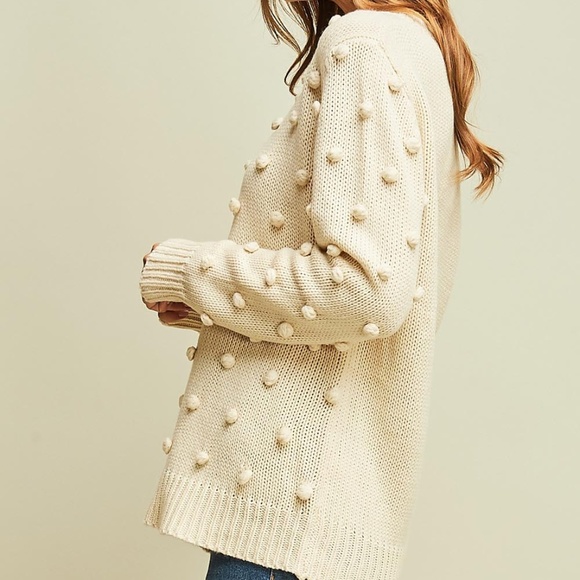 Pom Pom ivory sweater - Picture 5 of 8